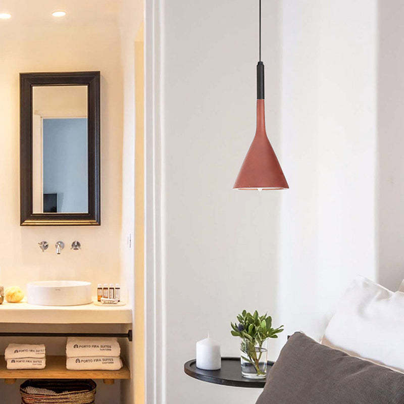 Modern Triangle Pendant Lamp with Adjustable Height and LED Bulb