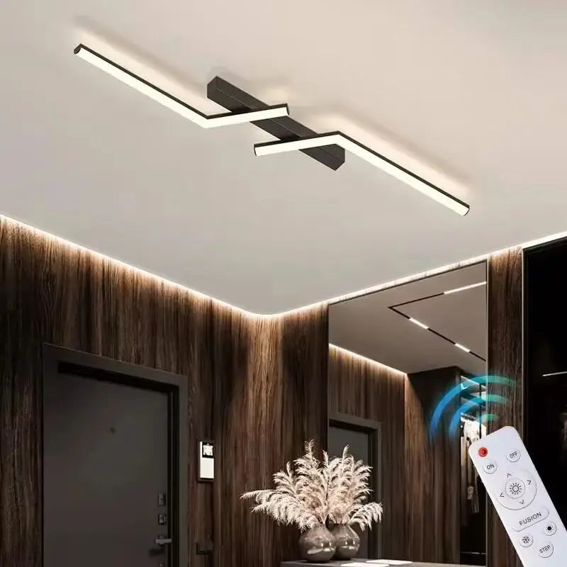 Modern Linear LED Ceiling Lamp for Minimalist Lighting