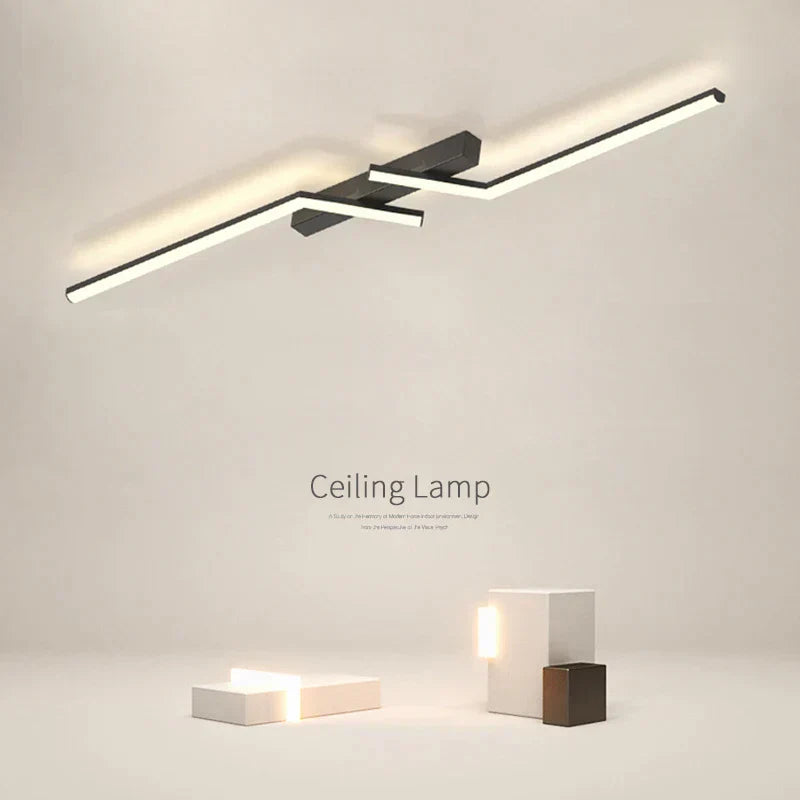 Modern Linear LED Ceiling Lamp for Minimalist Lighting