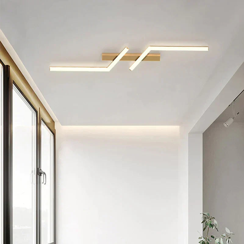 Modern Linear LED Ceiling Lamp for Minimalist Lighting