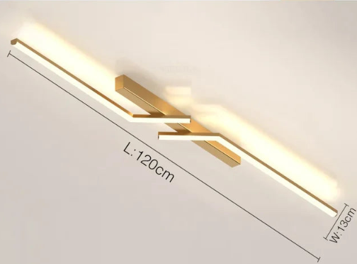Modern Linear LED Ceiling Lamp for Minimalist Lighting