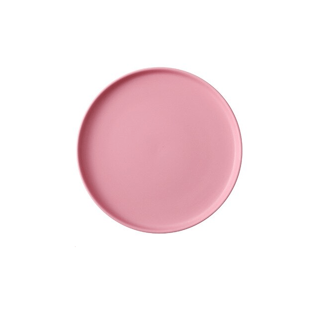 Ceramic Serving Plate with Elevated Borders