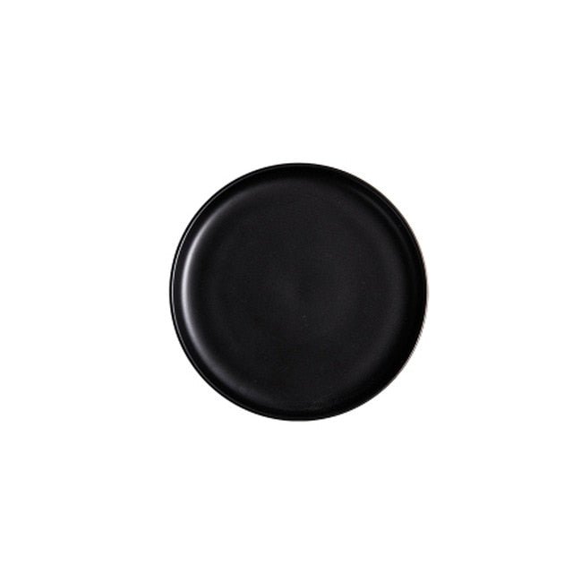 Ceramic Serving Plate with Elevated Borders