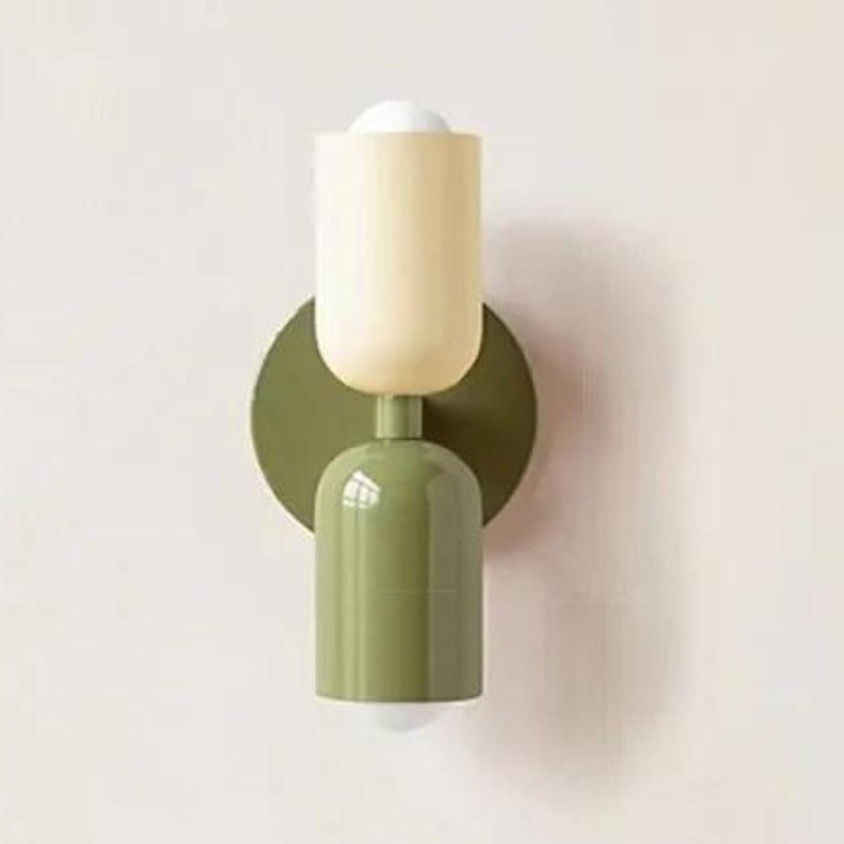 Dual-Head Scandinavian Wall Lamp in Glass