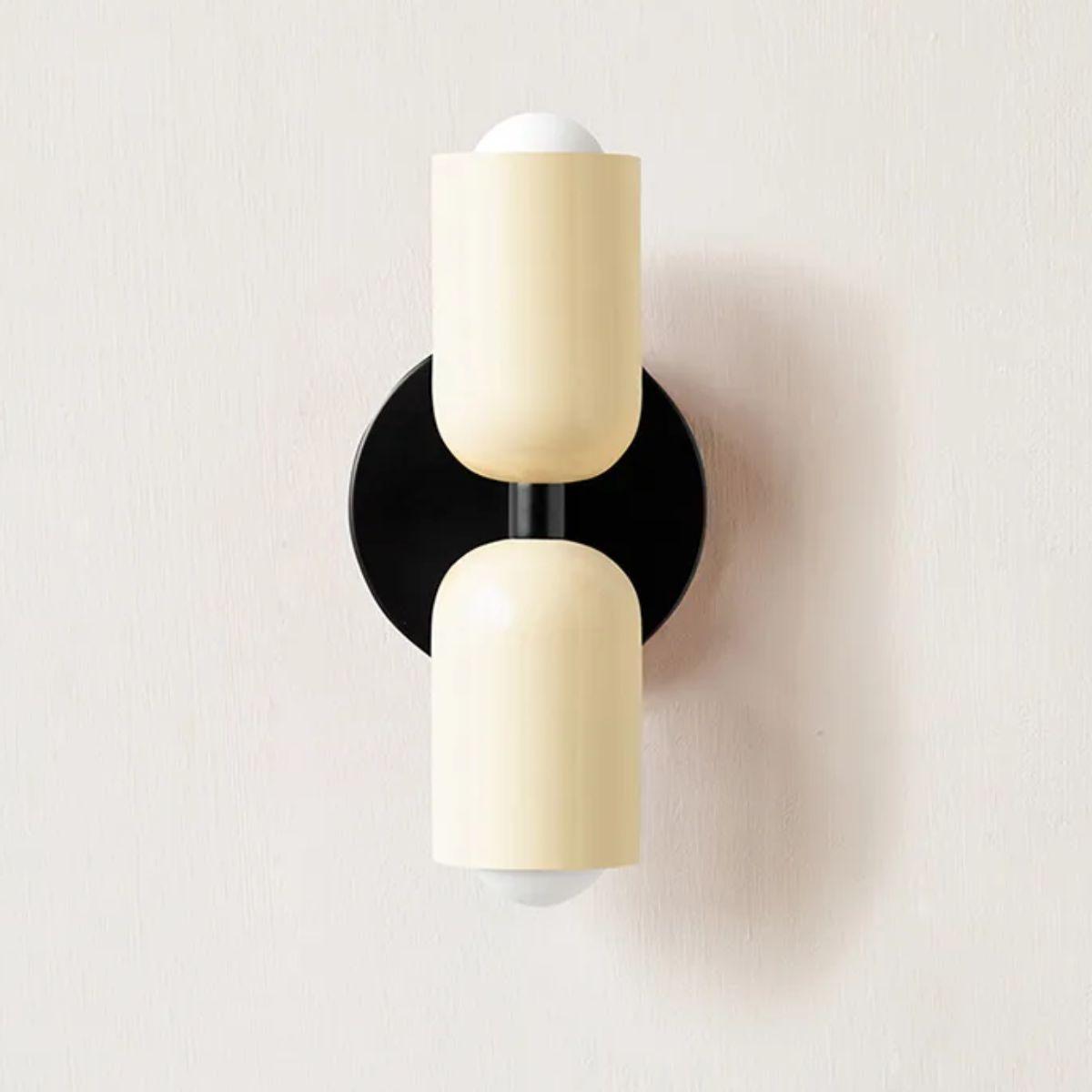 Dual-Head Scandinavian Wall Lamp in Glass