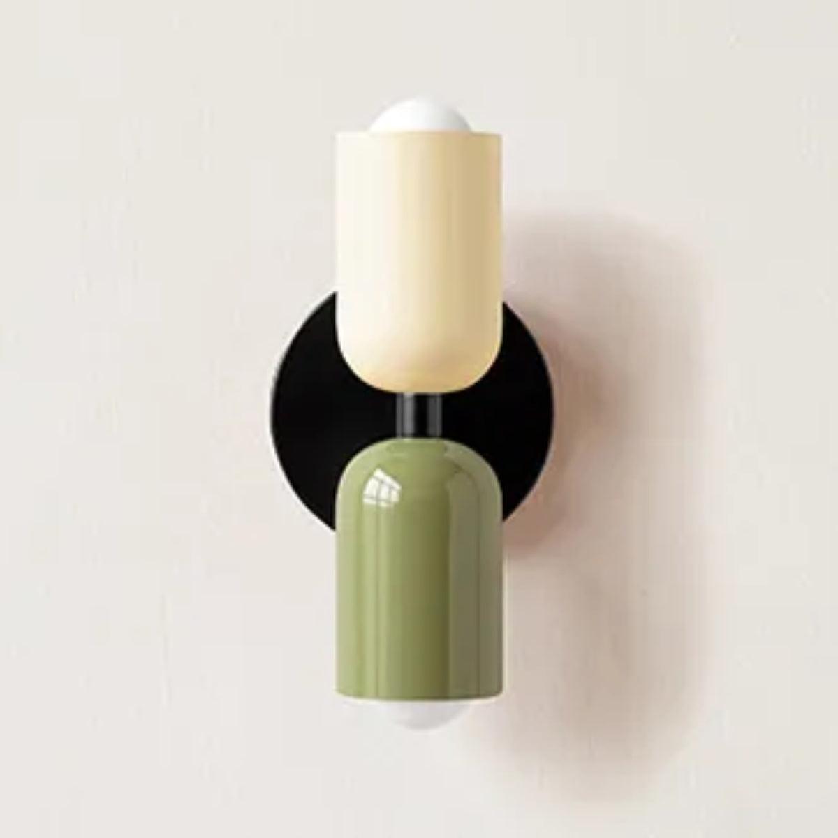 Dual-Head Scandinavian Wall Lamp in Glass
