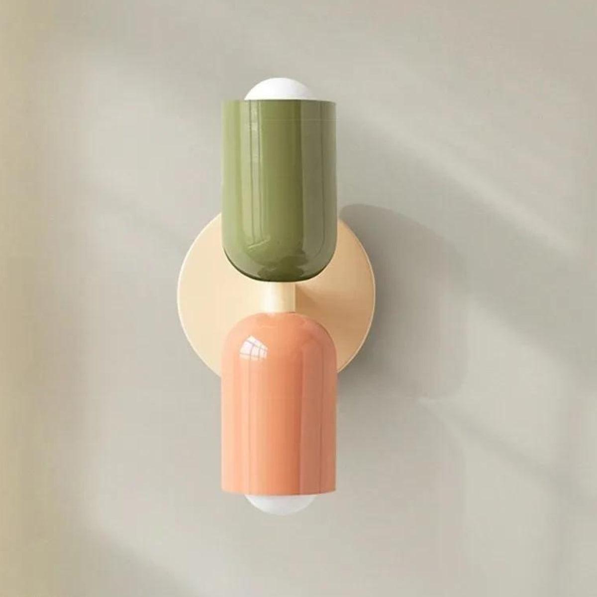 Double Head Scandinavian Wall Lamp in Glass