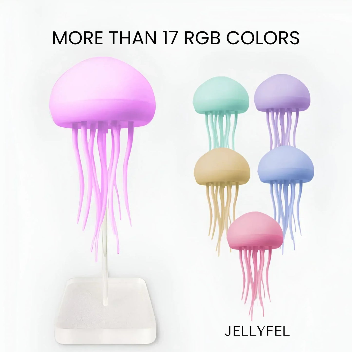 Smart Color-Changing LED Jellyfish Lamp with Remote Control