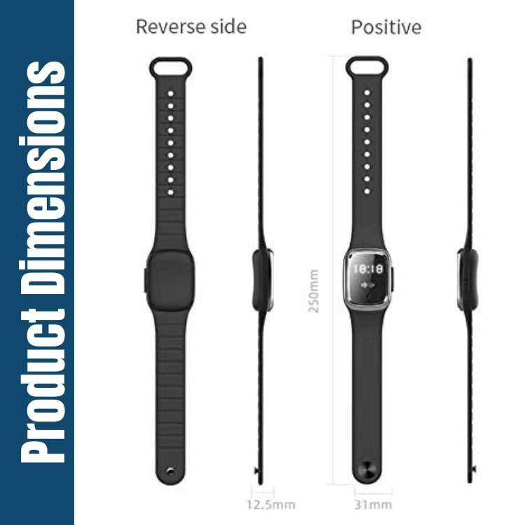 Ultrasonic Mosquito Repellent Bracelet with LED Display