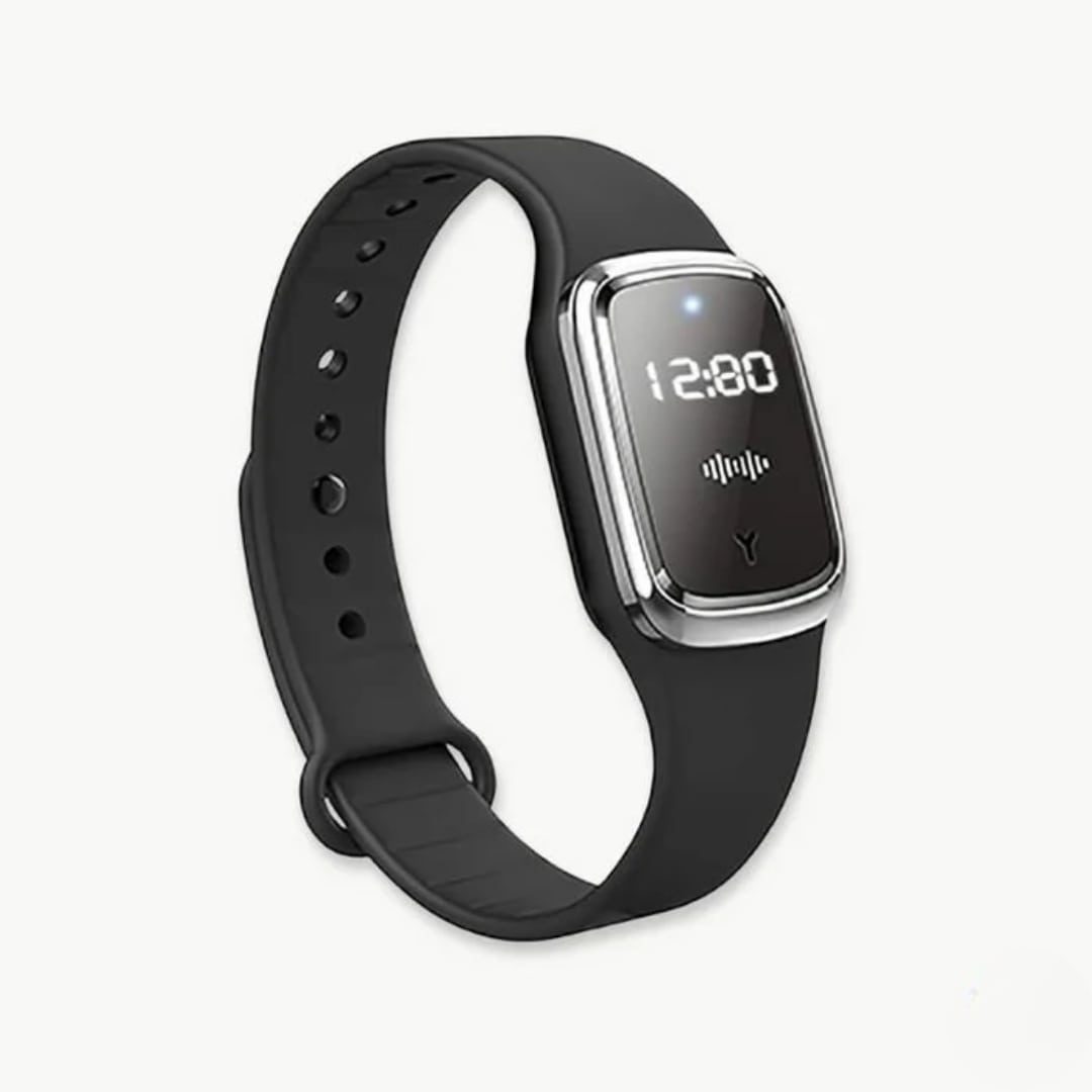 Ultrasonic Mosquito Repellent Bracelet with LED Display