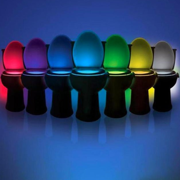 Motion-Activated Toilet Night Light with Color Options