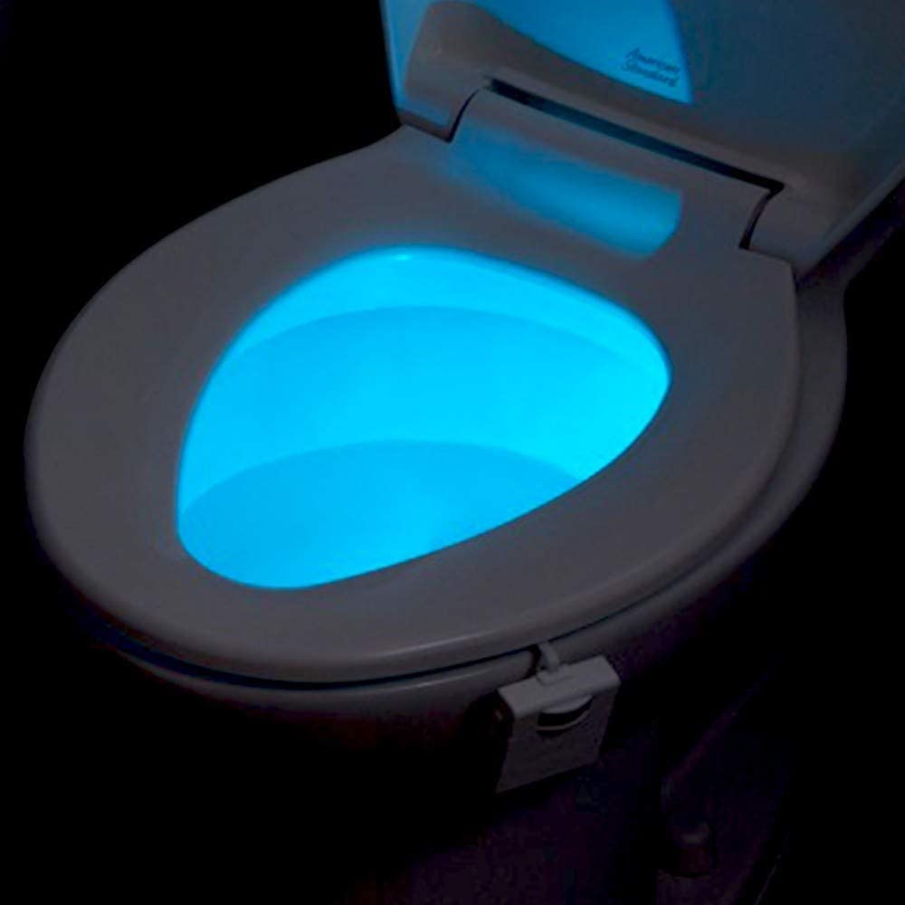 Motion-Activated Toilet Night Light with Color Options