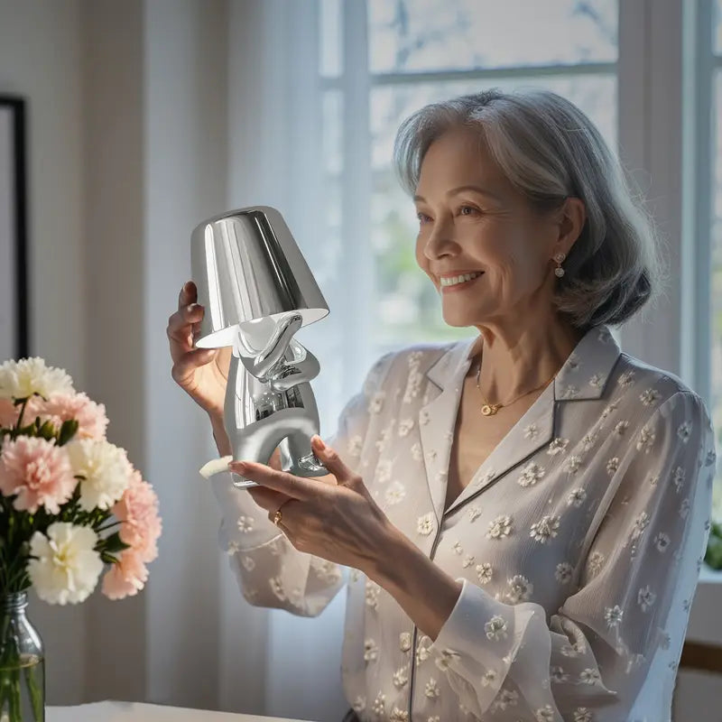Rechargeable LED Table Lamp with Dimmable Warm White Light