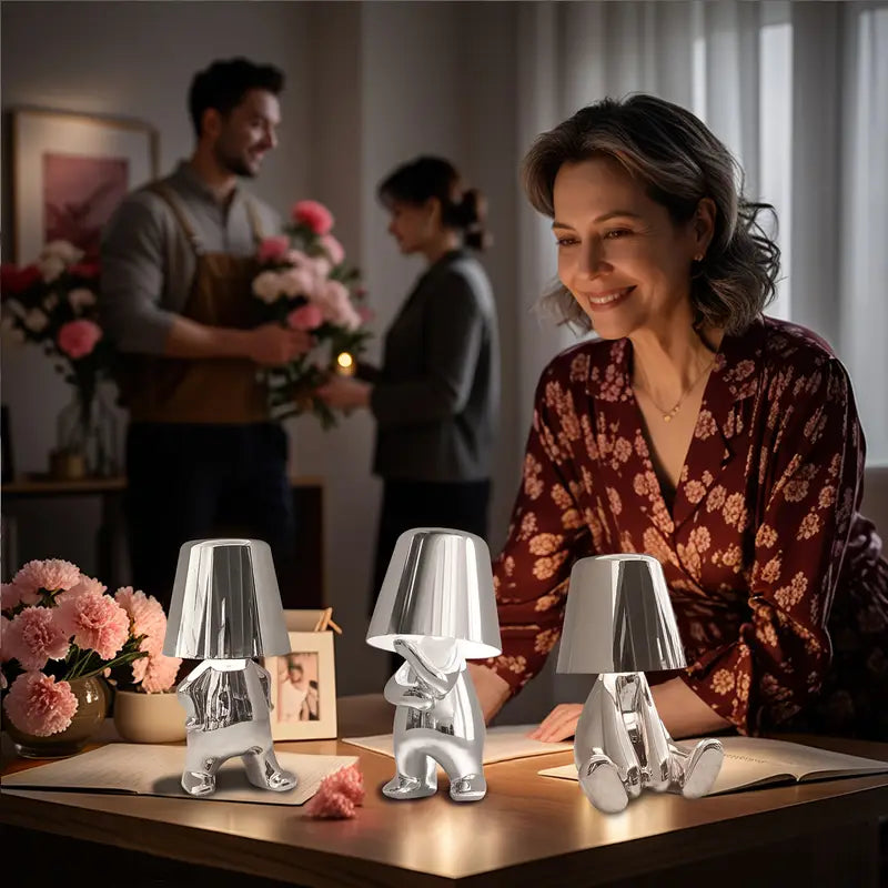 Rechargeable LED Table Lamp with Dimmable Warm White Light