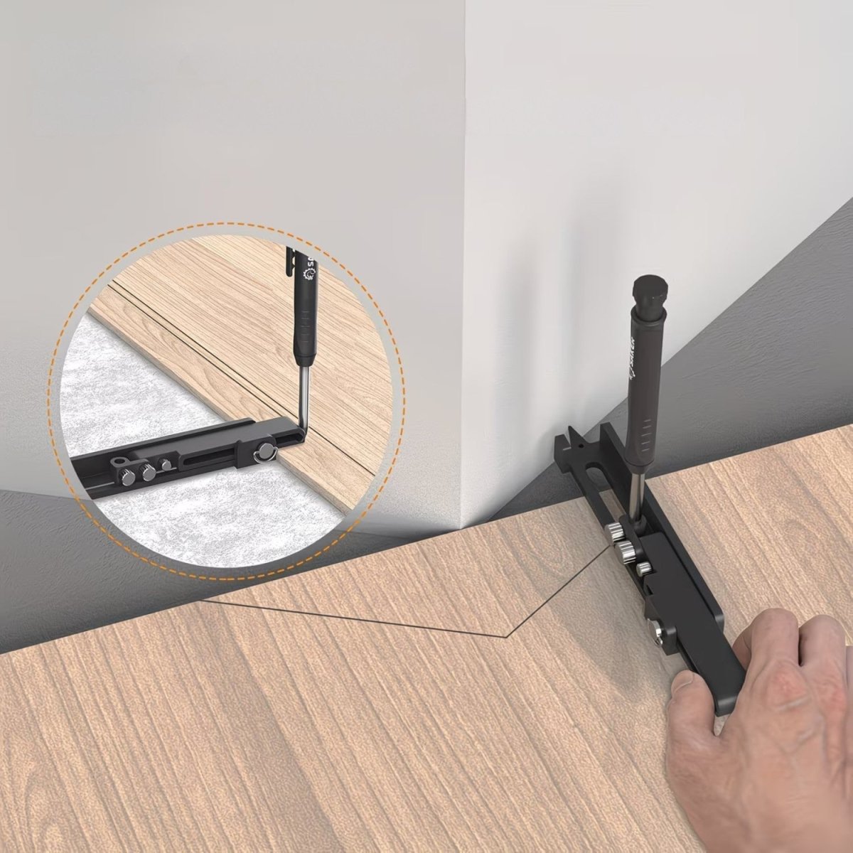 Adjustable Precision Marking Tool for Accurate Measurements and Outlines