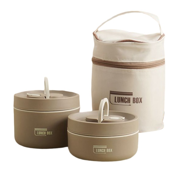 Multi-Layer Insulated Lunch Box with Carry Bag