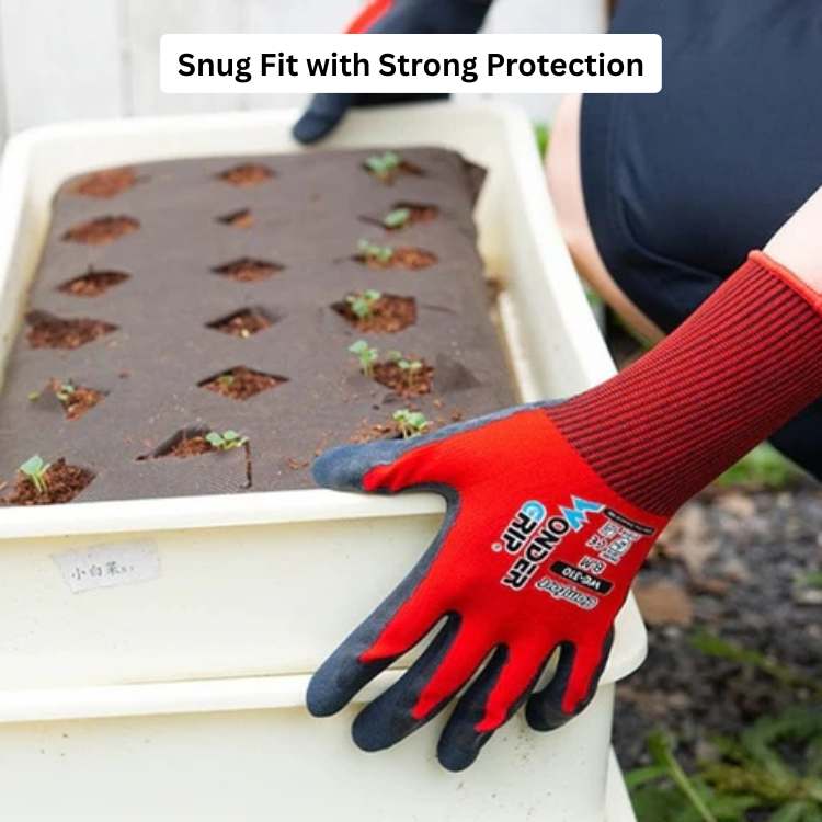 Nitrile-Coated Nylon Gardening Gloves for Wet and Dry Conditions