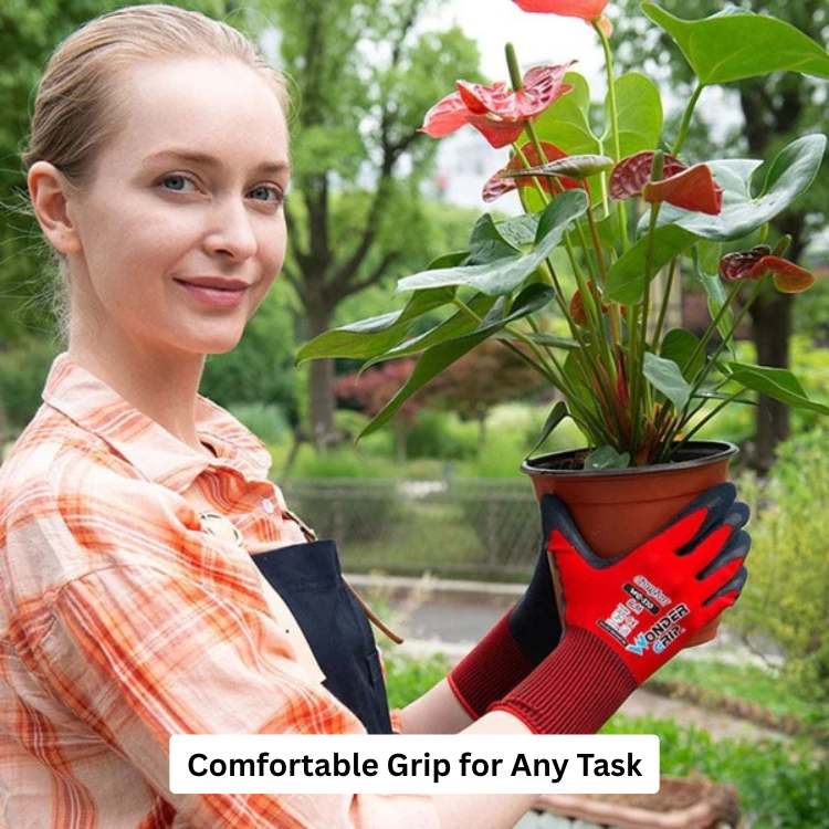 Nitrile-Coated Nylon Gardening Gloves for Wet and Dry Conditions