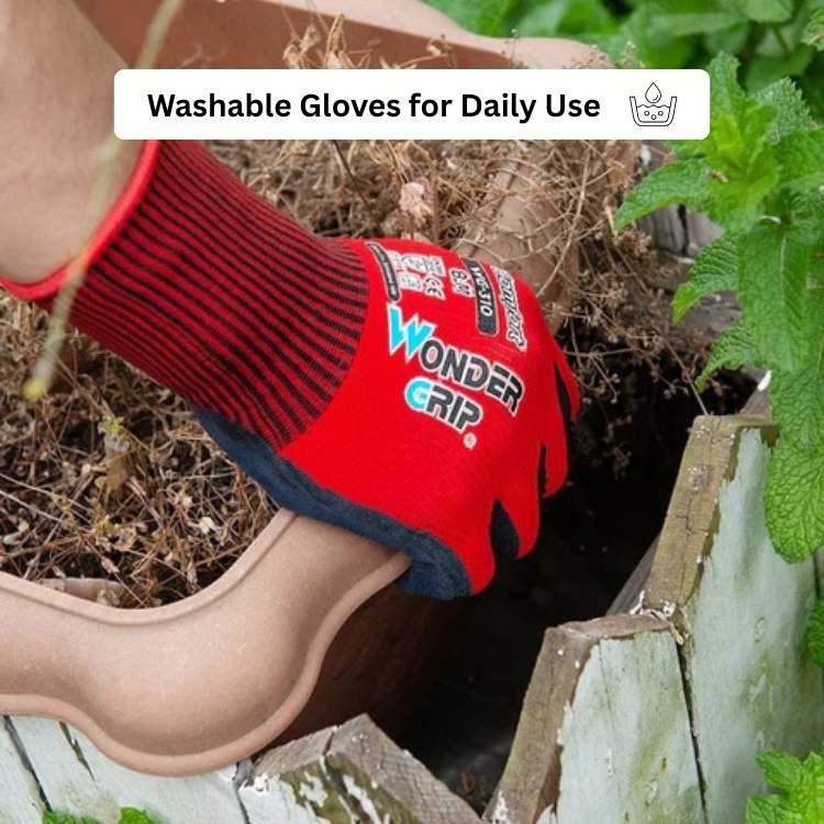 Nitrile-Coated Nylon Gardening Gloves for Wet and Dry Conditions