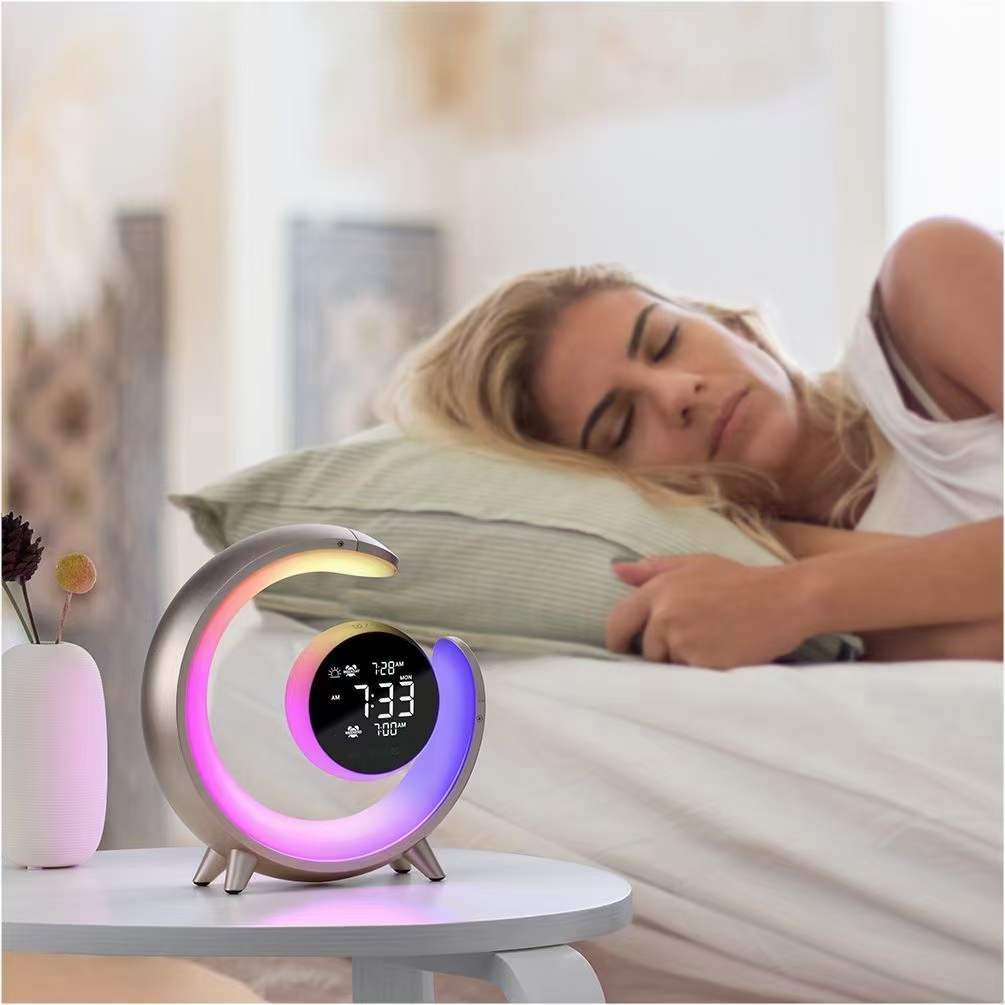 Multifunctional RGB Night Light with Alarm Clock and USB Charging