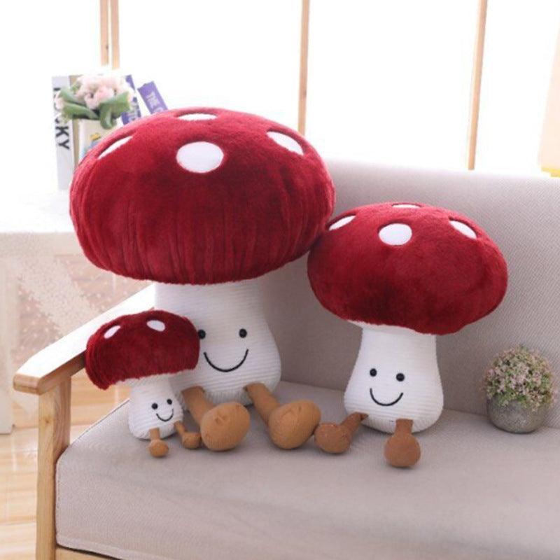 Mushroom Plush Cushion with Legs