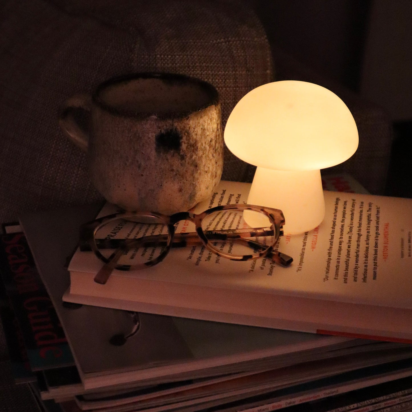 Mushroom-Shaped Porcelain Night Light