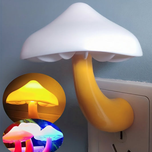 Mushroom LED Night Light with Touch Sensor and Vintage Design