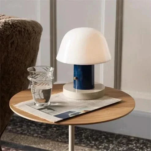Mushroom Touch Table Lamp with LED Light – Battery Operated
