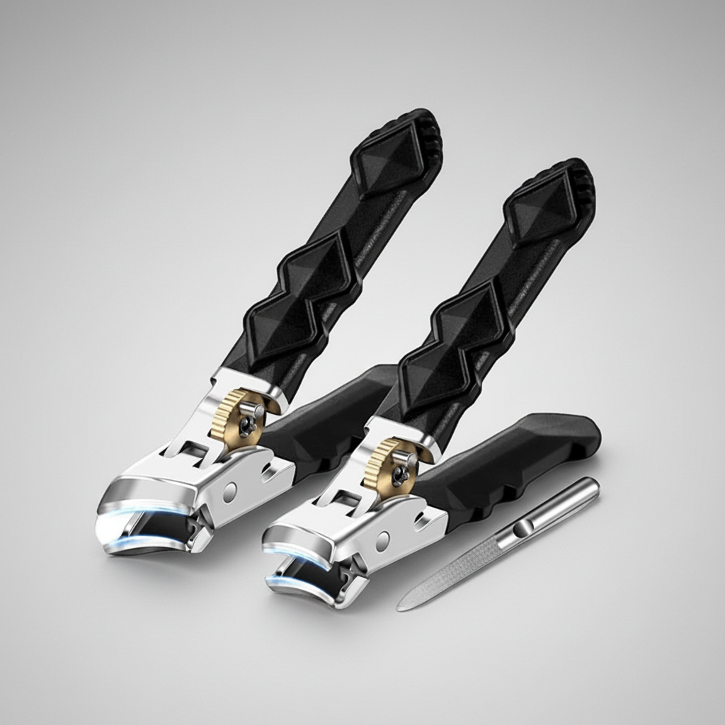 Precision Stainless Steel Nail Clippers Set with Nail File