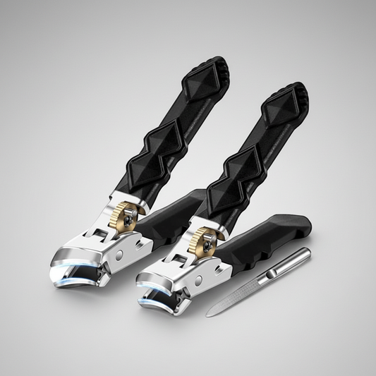 Precision Stainless Steel Nail Clippers Set with Nail File