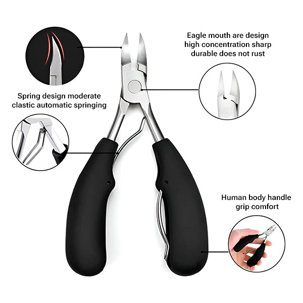 Compact Nail Care Set for Manicure and Pedicure
