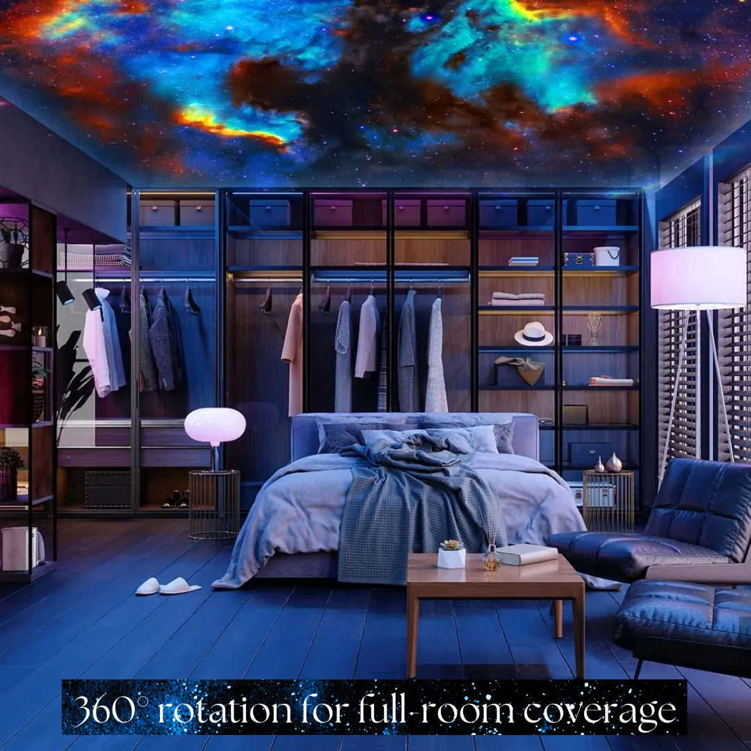 360° Star Projector with Customizable Colors and Soothing Ambiance