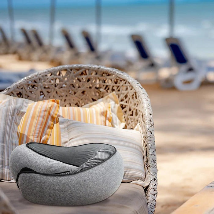 Memory Foam Travel Neck Pillow with 360° Support