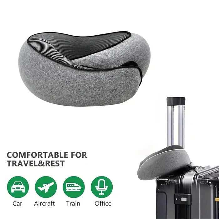 Memory Foam Travel Neck Pillow with 360° Support