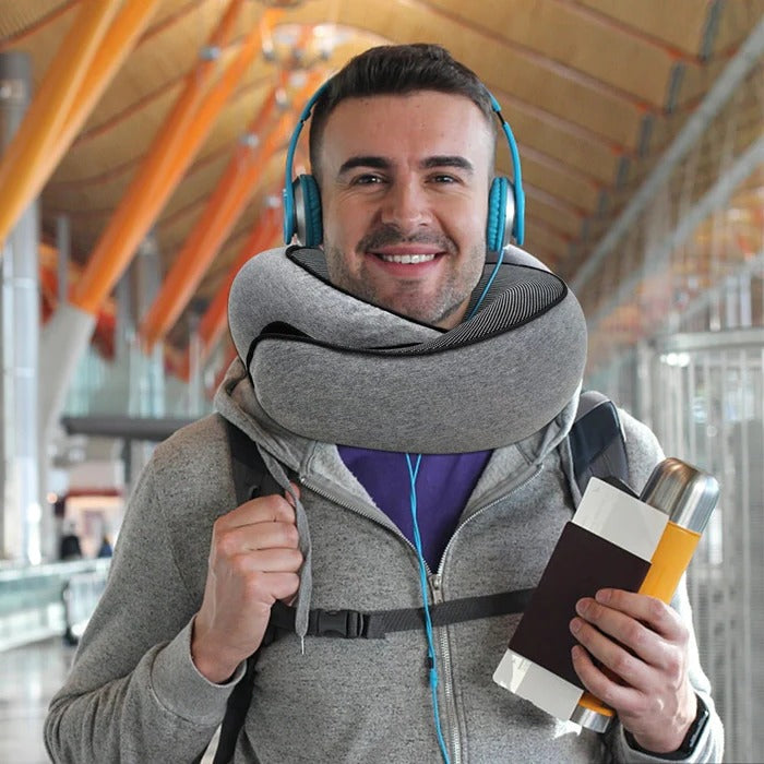 Memory Foam Travel Neck Pillow with 360° Support