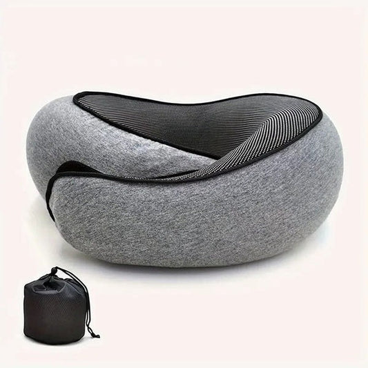 Memory Foam Travel Neck Pillow with 360° Support