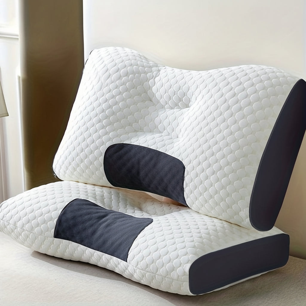 Adjustable Ergonomic Neck Massage Pillow with Soft Support