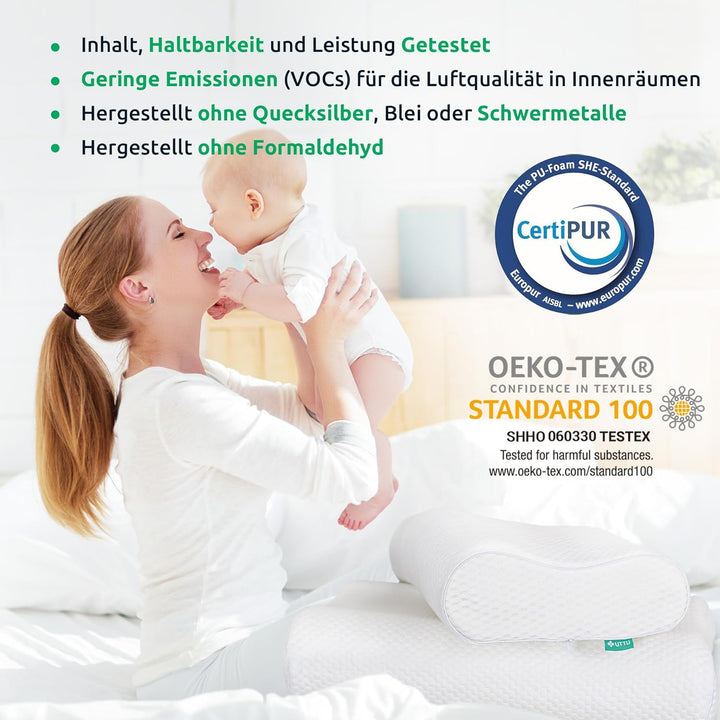Ergonomic Neck Support Pillow for Pain Relief and Comfort