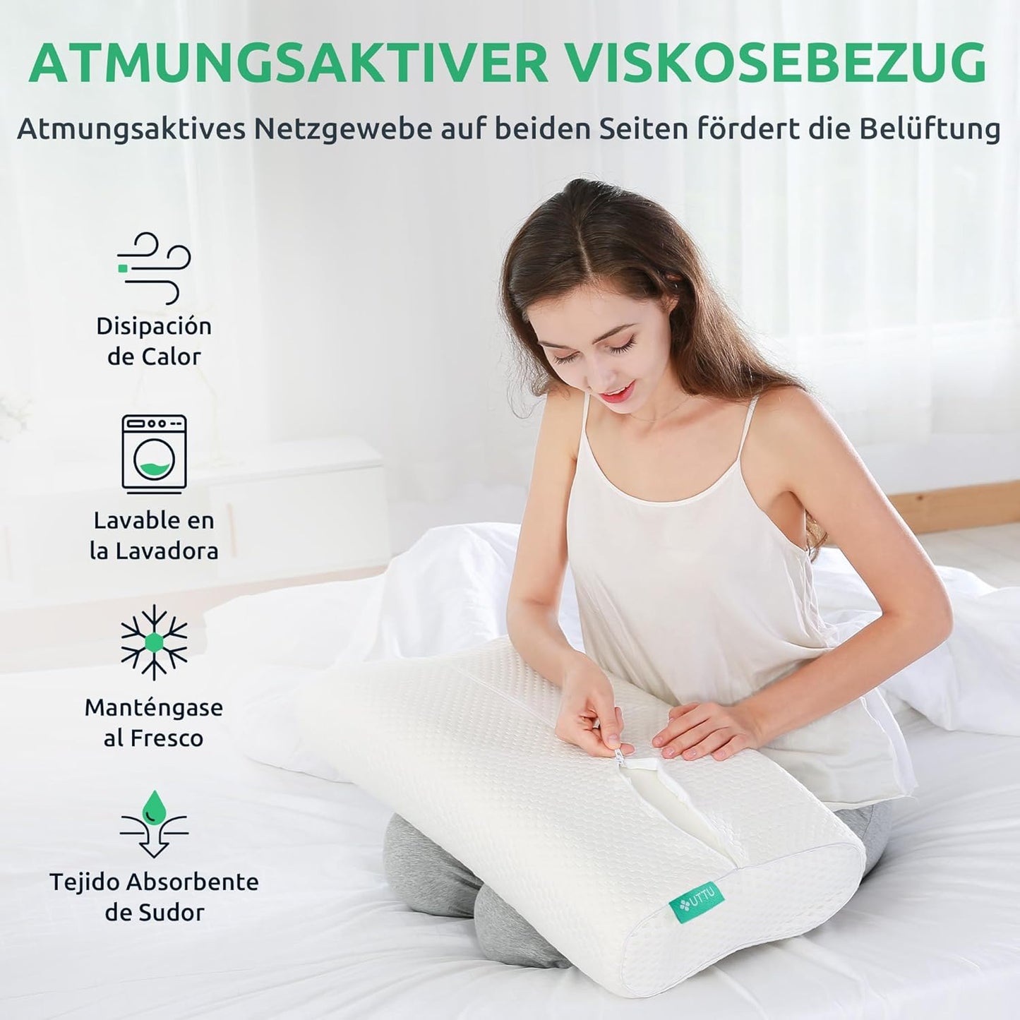 Ergonomic Neck Support Pillow for Pain Relief and Comfort