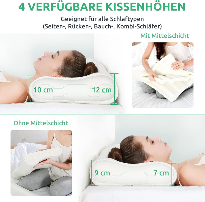 Ergonomic Neck Support Pillow for Pain Relief and Comfort
