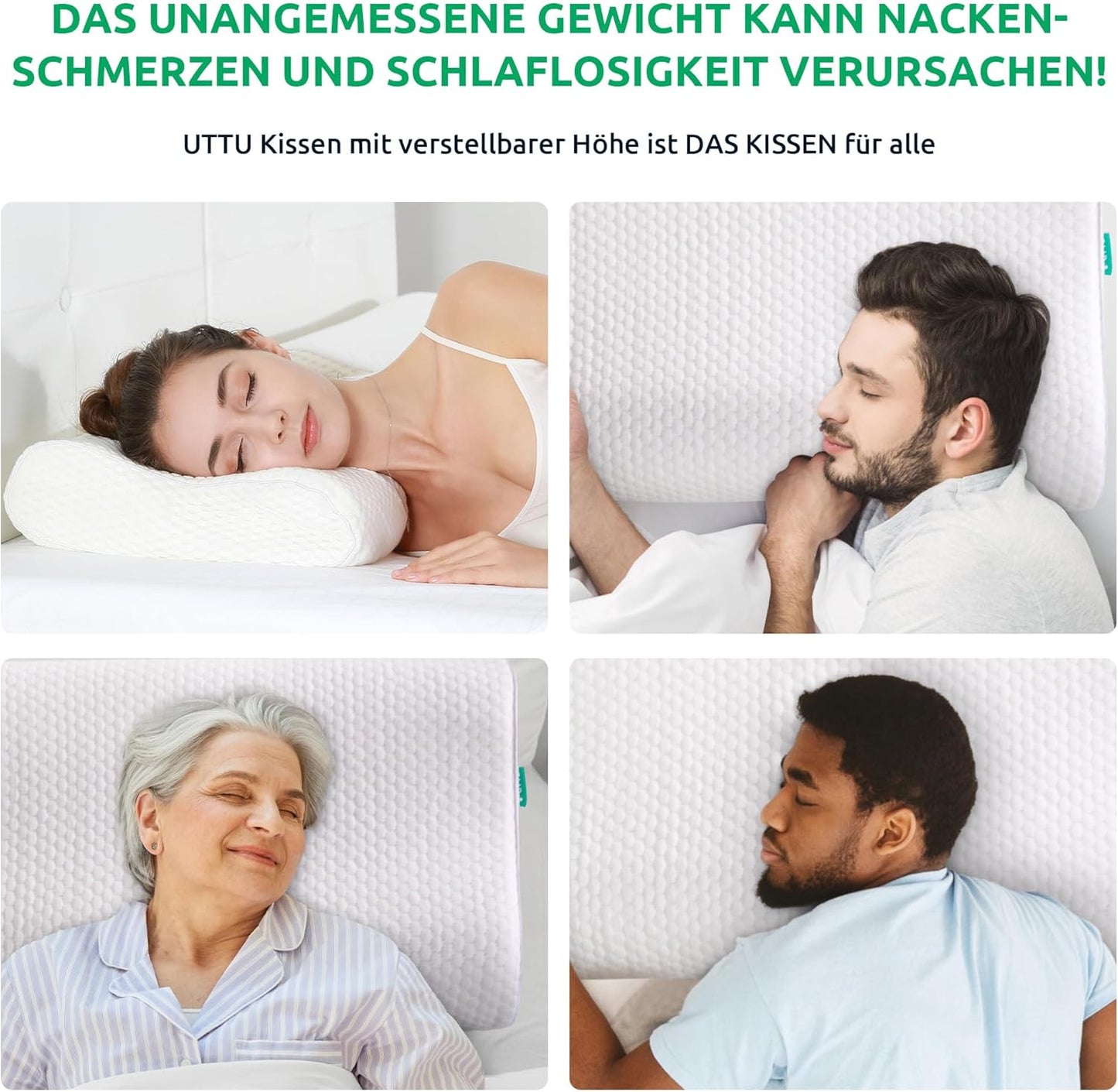 Ergonomic Neck Support Pillow for Pain Relief and Comfort