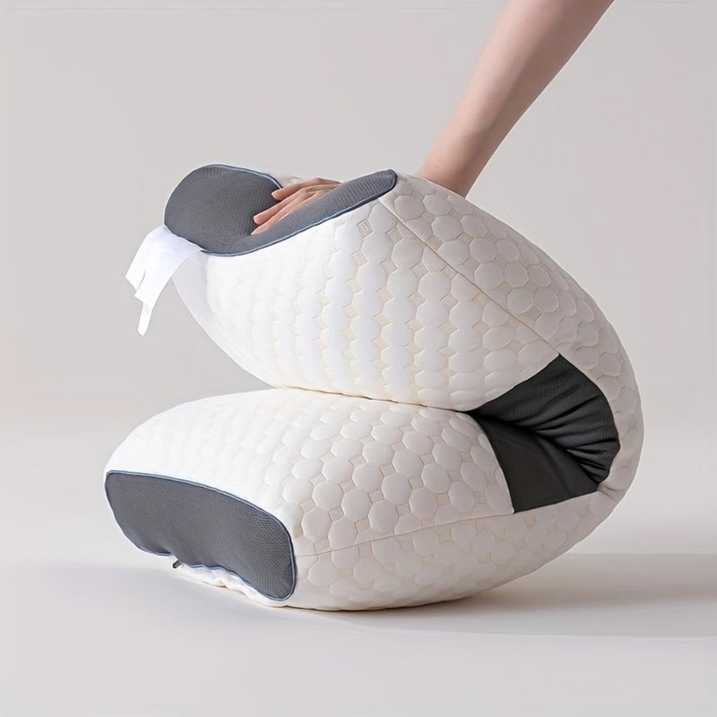 Adjustable Ergonomic Neck Massage Pillow with Soft Support