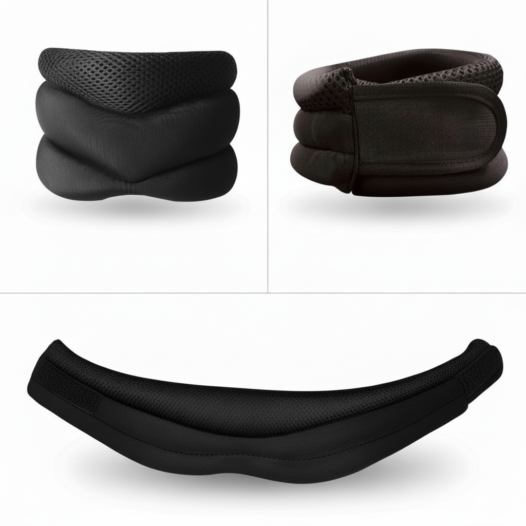 Ergonomic Neck Support Cushion for Sleep and Airway Alignment