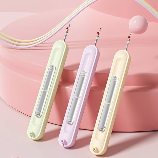 Compact Needle Threader and Seam Trimmer Set