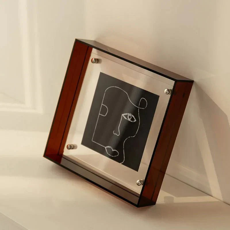 Neon Acrylic Floating Picture Frame - Contemporary Design