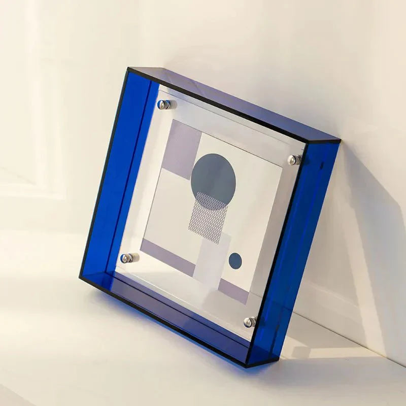 Neon Acrylic Floating Picture Frame - Contemporary Design
