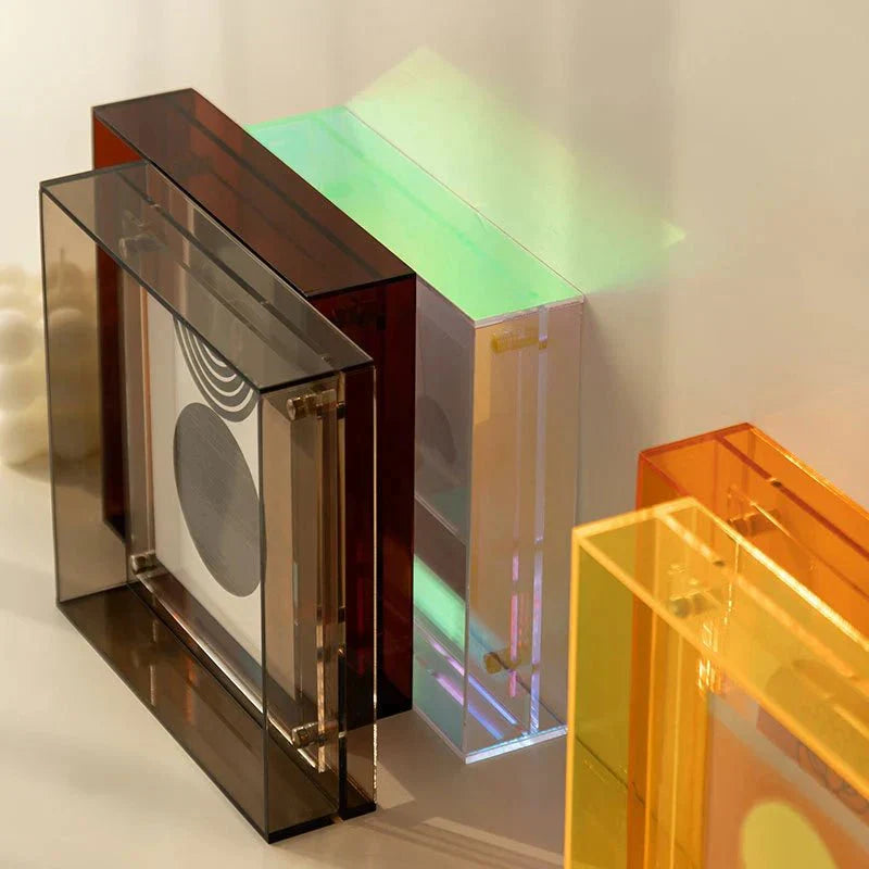 Neon Acrylic Floating Picture Frame - Contemporary Design