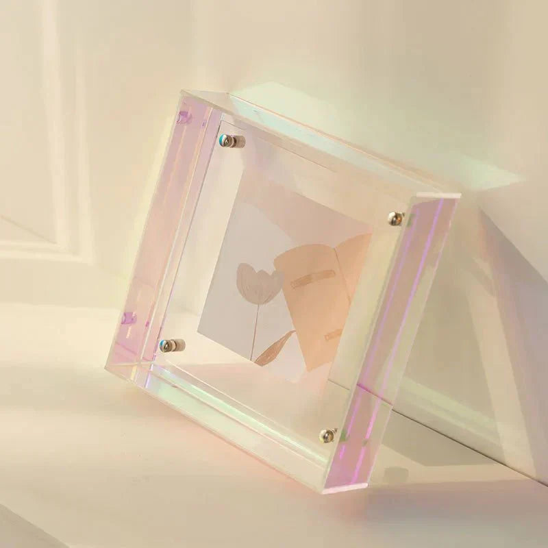 Neon Acrylic Floating Picture Frame - Contemporary Design