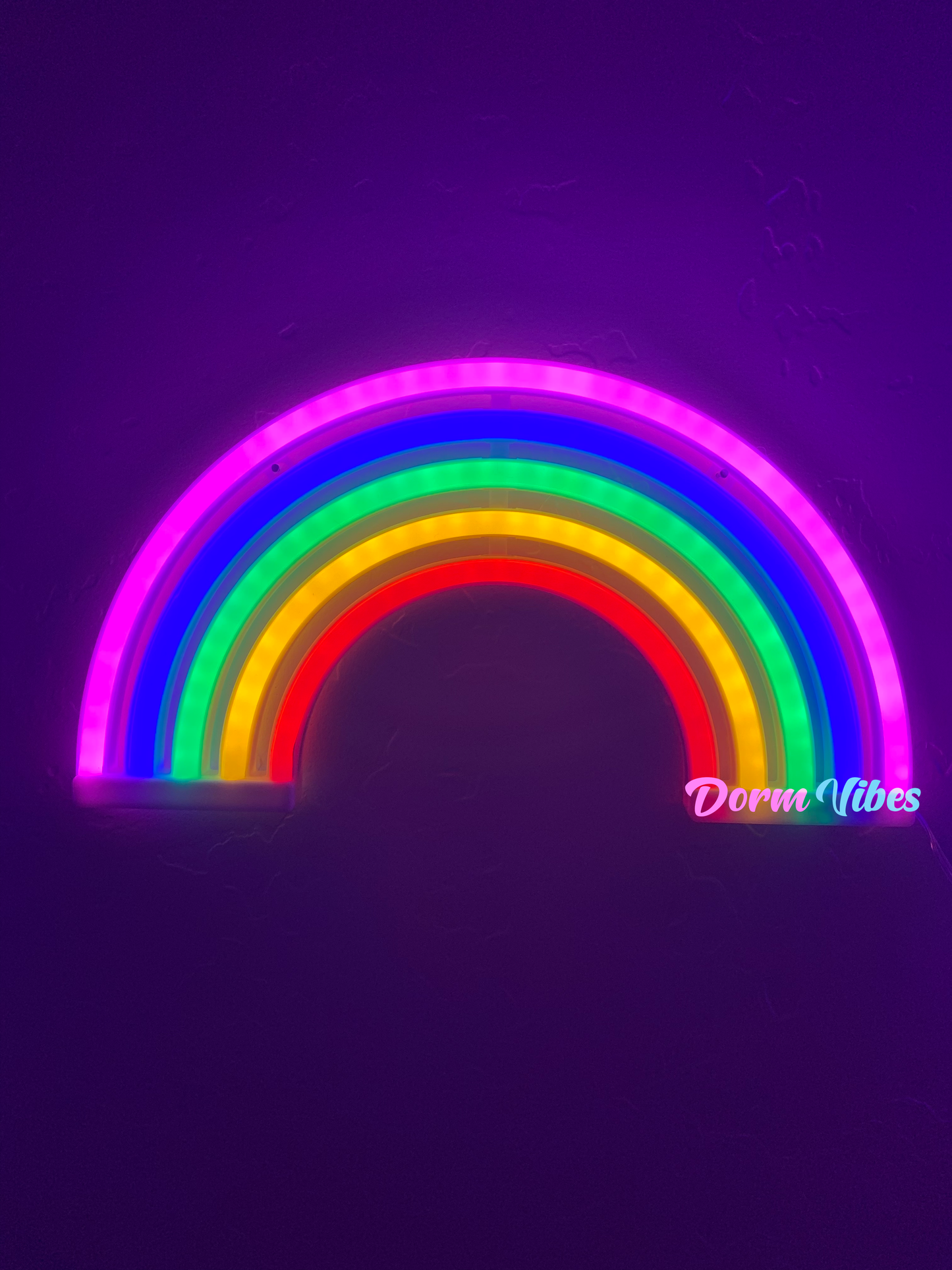 Neon Rainbow Wall Light with USB Port