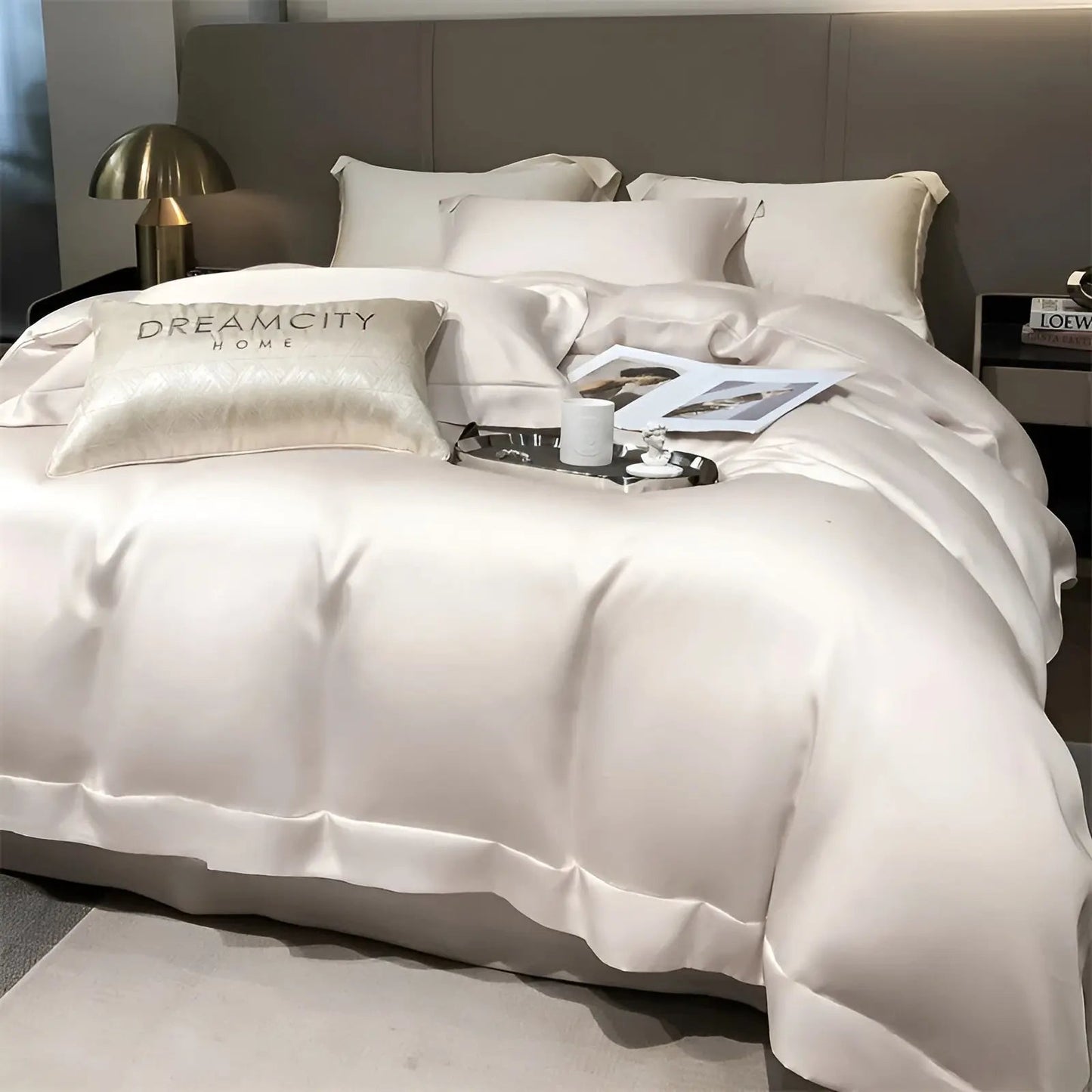 Luxury Bamboo Bedding Set - Silky Soft Temperature Regulating Duvet Cover and Pillowcases